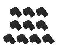 Cinghia Canna Pesca 10pz 25cm Cinghie Elastiche Supporti Bastoni Custodia Nero