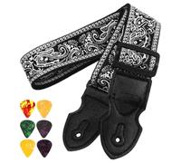 Cinghia Chitarra Per Chitarra Da Ricamo Regolabile Cintura Nazionale Styles Clieta Con 6 Scelte Per Chitarra Elettrica Acustica