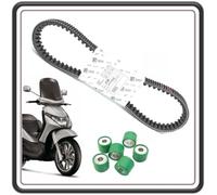 CINGHIA CINTURA TRASMISSIONE DISTRIBUZIONE ORIGINALE PER PIAGGIO BEVERLY 250 FINO AL 2007 COMPLETA DI RULLI