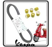 CINGHIA CINTURA TRASMISSIONE DISTRIBUZIONE ORIGINALE PER PIAGGIO VESPA ET4 125 1999-2002 - VESPA LX 150 DAL 2005 AL 2012 COMPLETA DI RULLI 19mm x 17mm Peso 10.0 grammi.