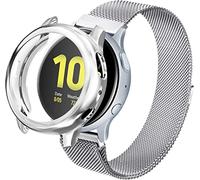 Cinghia compatibile con compatibile con samsung galaxy orologio da 42 mm/orologio attivo 2 / galaxy 3 41 mm 20 mm Sostituzione del braccialetto in metallo in metallo in acciaio inossidabile per