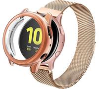 Cinghia compatibile con compatibile con samsung galaxy orologio da 42 mm/orologio attivo 2 / galaxy 3 41 mm 20 mm Sostituzione del braccialetto in metallo in metallo in acciaio inossidabile per