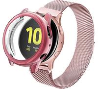 Cinghia compatibile con compatibile con samsung galaxy orologio da 42 mm/orologio attivo 2 / galaxy 3 41 mm 20 mm Sostituzione del braccialetto in metallo in metallo in acciaio inossidabile per