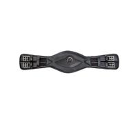 Cinghia corta elastica per cavalli in pelle Kavalkade Comfort Noir 80 cm