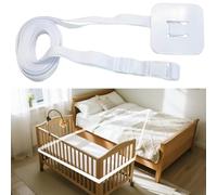 Cinghia culla co-sleeping 6 m - Cinghia fissaggio lettino neonato per avvicinare la culla al letto dei genitori, fascia per unire materassi letto matrimoniale Gurt