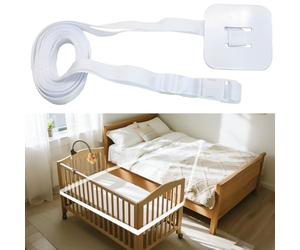 Cinghia culla co-sleeping 6 m - Cinghia fissaggio lettino neonato per avvicinare la culla al letto dei genitori, fascia per unire materassi letto matrimoniale Gurt