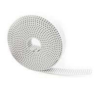 Cinghia dentata aperta HTD 8M PU bianca con denti ad arco, larghezza 10/15/20/25/30/50mm, acciaio poliuretanico, puleggia sincrona HTD8M 8M-20mm (NO.5)(30mm,10Meters)