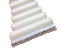 Cinghia dentata aperta PU trapezoidale XH aperto cinghia sincrona larghezza 50,8/76,2/100 mm passo 22,225 mm XH cinghia dentata poliuretano nucleo in acciaio bianco (76,2 mm (3 pollici), 9 metri)