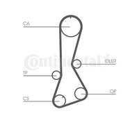 Cinghia Dentata Continental Ctam CT695 per Toyota