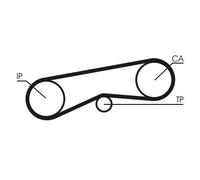 Cinghia distribuzione CT780 CONTINENTAL CTAM per DAIHATSU CHARADE II CHARADE III
