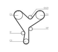 Cinghia di distribuzione CONTINENTAL CT852