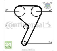 Cinghia dentata ContinentalCtam per ALFA ROMEO 164 FIAT TEMPRA CROMA TIPO LANCI