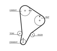 Cinghia Dentata Gates 5118 Powergrip™ per Toyota Dana