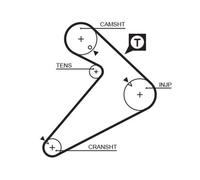 Cinghia Dentata Gates 5222 Powergrip™ per Mitsubishi Hyundai Dana