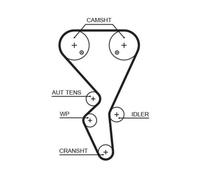 Cinghia di distribuzione GATES 5581XS