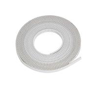 Cinghia dentata in gomma, parti for stampante 3D sincrona GT2 cinghia di distribuzione UP con anima in acciaio 2gt cinghia aperta larghezza 6 mm bianco accessori fai da te, stampante 3D(5 Meter)