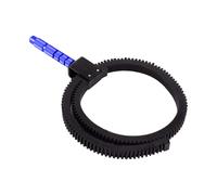 Cinghia dentata regolabile manuale e flessibile, compatibile con fotocamere DSLR e obiettivi zoom con funzione follow focus.