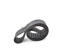 Cinghia dentata sincrona nera 1630H 1650H 1660H 1700H 1750H larghezza nastro trasportatore in gomma 19,1/25,4/38,1/50,8 mm Dimensioni: 1650H 330 denti Colore: 38,1 mm (150)