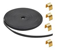 Cinghia dentata ufficiale, lunghezza 5 metri, distanza tra cinghie dentate 2GT 2 mm, larghezza 6 mm, con 4 manicotti in rame per Ender 3, Ender 3 V2, Ender 3 Pro, Ender 5 Serie, stampante 3D serie CR
