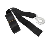 Cinghia di carico per verricello resistente Hyuwdai, Corda da traino per auto, barca con rimorchio, moto d'acqua, SUV, Black, 7.5m x 47mm, 3500 libbre