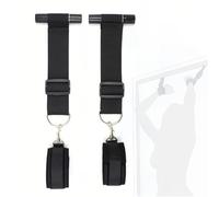 Cinghia di contenimento per yoga in neoprene nero, lunghezza regolabile per le mani, ideale per lo stretching muscolare degli appassionati di yoga