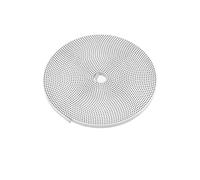 Cinghia di distribuzione aperta GT2-6/10 mm 5/10/20M 2GT in gomma/PU con anima in acciaio, lunghezza di taglio della cinghia GT2 for stampante 3D(PU White,50 Meters-W6mm)