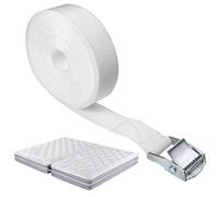 Cinghia di estensione per letto da 1,9 m, connettore regolabile per materasso in PP, bianco con fibbia in lega, larghezza 3,8 cm, perfetta per divano letto