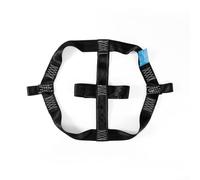 Cinghia di fissaggio con passanti per moto per ruota posteriore in poliestere sistema di ancoraggio per un fissaggio affidabile di veicoli a due ruote in transito (nero)