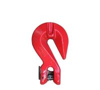 Cinghia di fissaggio, Gancio di sollevamento ad alta resistenza a forma di corno di capra con serratura a 80 livelli, gancio di presa in stile australiano, portata 1-5 tonnellate(AU WLL 2T Chain 8mm)