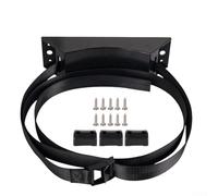 Cinghia di fissaggio per bombola di gas per auto, cintura di carico regolabile in nylon per il fissaggio di serbatoi di gas in camper, yacht e veicoli, 1,5 m arancione e 2 m nero lunghezze con kit di