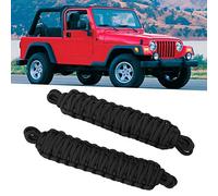 Cinghia Di Limitazione Della Porta, Cinghia Di Limitazione Della Protezione Della Corda Di Limitazione Della Portiera Della Macchina 2PCS Adatta per Wrangler Tj 1997-2006(Nero)