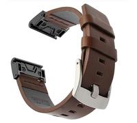 Cinghia di orologio da sostituzione in pelle sportiva da outdoor da 26 mm per Garmin Fenix 3 3 ore Fenix 5x Plus 6x Pro 7x Watch Watch Bandband