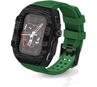 Cinghia di orologio in gomma in fluoro ultra 49 mm+kit di modifica della fibra di carbonio in fibra di carbonio ， per 8 7 6 5 4 SE 45 mm 44 mm Serie di orologio Cinta di copertura di sostituzione