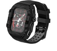 Cinghia di orologio in gomma in fluoro ultra 49 mm+kit di modifica della fibra di carbonio in fibra di carbonio ， per 8 7 6 5 4 SE 45 mm 44 mm Serie di orologio Cinta di copertura di sostituzione