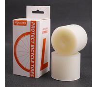 Cinghia di protezione anti-foratura per pneumatici da 0,5 mm, in PVC, per pneumatici da strada e mountain bike, 26, 27,5, 29, 700C, 20, 14", confezione da 2 rotoli di colore bianco (69,8 cm)