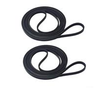 Cinghia di ricambio in gomma per tamburo asciugatrice per e per modelli Hotpoint WE12M29, WE12M22, 13729270 - Bassa rumorosità, alta resistenza, Stretcha(2PCS)