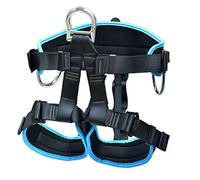 Cinghia di sicurezza per arrampicata, Imbracatura di sicurezza, attrezzatura da arrampicata, protezione anticaduta, cintura di sicurezza for lavoro in quota, blu(Blue)