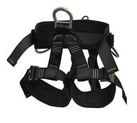 Cinghia di sicurezza per arrampicata, Imbracatura di sicurezza, attrezzatura da arrampicata, protezione anticaduta, cintura di sicurezza for lavoro in quota, blu(Black)