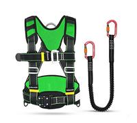 Cinghia di sicurezza per arrampicata, Imbracatura di sicurezza for lavori in quota, corda di sicurezza anticaduta, cintura di arrampicata for metà corpo, tetto/Rosso/D(Green,B)