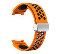 Cinghia di silicone da 20 mm per samsung galaxy orologio 6 classico 43 mm 5 mm 5pro 45 mm respira senza spazi vuoti 7 6 5 4 4 40mm 44 mm di orologeria