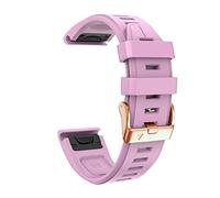 Cinghia di silicone morbido a forma rapida da 20 mm per garmin fenix 7s/5s plus/6s/5s/istinto 2s/d2, con cinturini da polso a sostituzione rapida in silicone in oro rosa