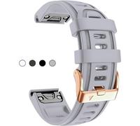 Cinghia di silicone morbido da 20 mm per garmin fenix 5s/5s plus/6s/7s/istinct 2s/d2, veloce con accessorio per polparsi impermeabile traspirante in oro rosa