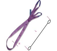 Fascia di sollevamento 4 mt - 8150 Robur 1t viola