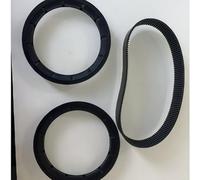 Cinghia di sterzo per Land per ROVER per Range per ROVER per Evoque, Kit cinghie trapezoidali set da 3 pezzi compatibile con OEM LR092482 LR044837, parti di ricambio del servosterzo in gomma di alta