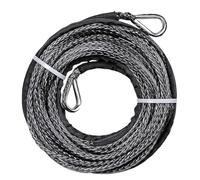 Cinghia di traino per recupero, Estensione verricello cinghia fune da traino 6mm*30m multicolore for fuoristrada 4X4 7700 libbre(Black)