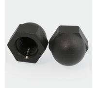 cinghia di trasmissione, Dadi esagonali testa svasata nylon isolamento multicolore misure multiple(Black,M20 (2pcs))