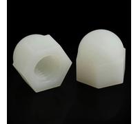 cinghia di trasmissione, Dadi esagonali testa svasata nylon isolamento multicolore misure multiple(White,M6 (20pcs))