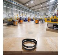 Cinghia di trasmissione di ricambio per pialla PHO 15-82 / PHO 16-82 / PHO 20-82 - Cinghia di trasmissione in gomma flessibile, compatibile con modello 2604736001