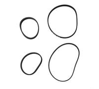 Cinghia di trasmissione flessibile per Bissell per powerforce per helix | Confezione da 4 pezzi, per modelli 3067 3109 3072 30673, sostituisce parti 1626502 1626486, ripristina per rullo rotante a