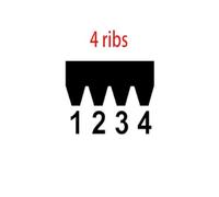 Cinghia di trasmissione in gomma 313EPJ Cinghia elastica 4EPJ313 4 nervature, compatibile con VEGA, cinghia motore(2pcs)